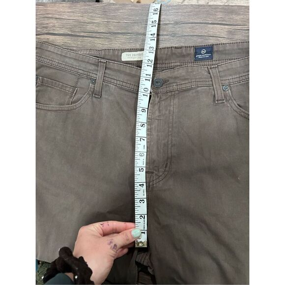 AG Adriano Goldschmied 5 Pocket The Protoge Straight Leg Brown Pants Size 40X34 - Picture 11 of 12